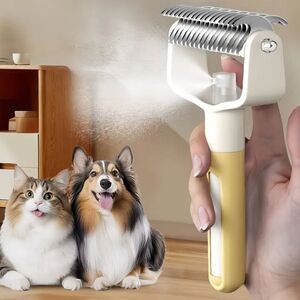 Pet Grooming Spray Comb Shedder Dematter Tool (OS) NWT